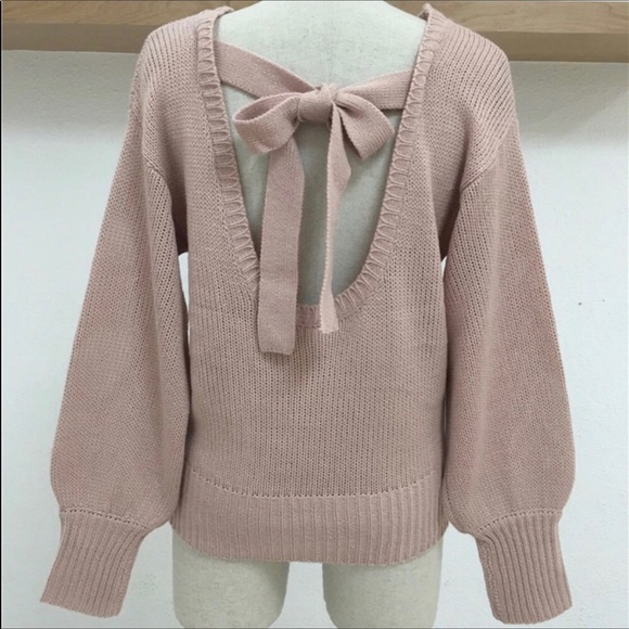 🍁New🍁Open tie back Sweater - Picture 7 of 8